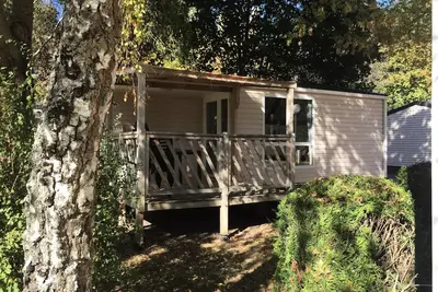 Mobilheim Loggia Komfort 32 m2 (2 Schlafzimmer) + überdachte Terrasse 4 Personen