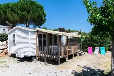 Image de Mobil-home Family Confort 30 m² 3 chambres + terrasse couverte + climatisation + Tv 6 personnes