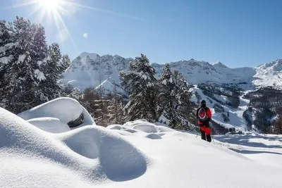 Image de À 10m des pistes de ski, 6ème étage, balcon, télévision, casier à ski, 50m², Vars