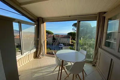 Image de appartement vue mer dans le golfe de Saint Tropez