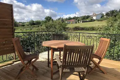 Image de Charmant studio moderne avec terrasse vue sur la plaine du Forez