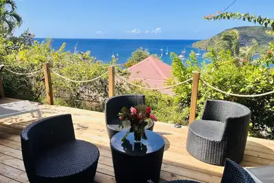 À 10 mn à Pied de la Plage, T3 Jardin vue mer