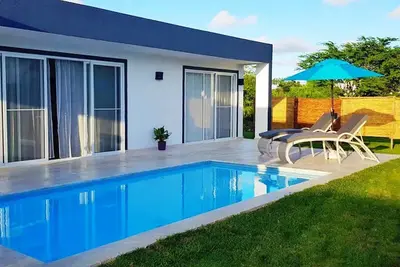 Image de 2bd villa, private pool, sandy beach, restaurant, waterpark, tennis, basket, spa
