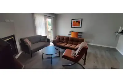 Cozy contemporary 1-bedroom condo with fireplace