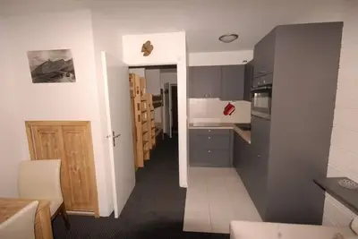 Image de 100m du centre station, 4ème étage, vue pistes de ski, télévision, 29m², Gourette