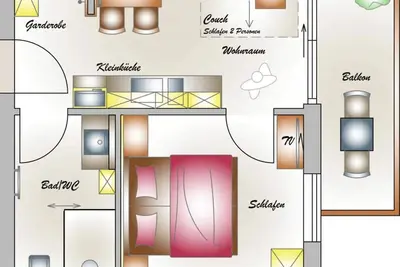 Image de Category Apartment Steyersberg 35 m² - Appartementhaus Madlen