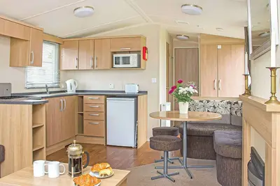 New in 2017, 2018 and 2019. Superior 12ft-wide caravan with one double and one twin.