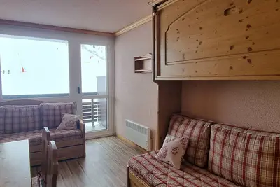 Image de Studio tout confort avec balcon, accès direct aux pistes