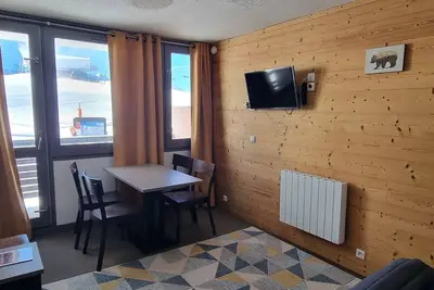 Image de Studio confort cabine - Pied des pistes avec balcon sud