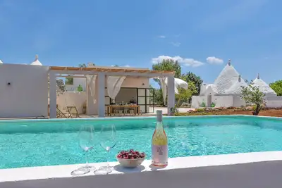 Image de Villa 'Trullo Cimì Mediterranea Relais' avec piscine privée, Wi-Fi et climatisation