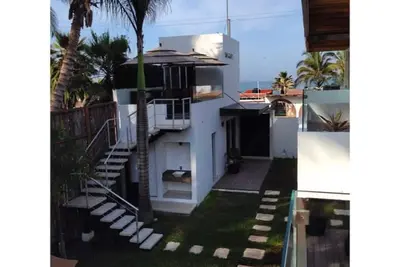Luxurious Surf Resort in Pascuales Mexico - Room #6 Private - On the Beach