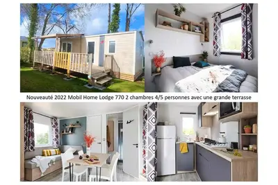 Image de Mobil Home Lodge 770 Confort plus 2 chambres - 30 m² + terrasse semi couverte 5 personnes