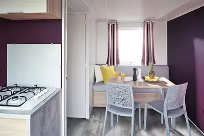 Image de Mobil-home Lodge 64 - 2 chambres - 25m² + terrasse semi couverte 4 personnes