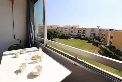 Image de Studio cabine quartier Seaquarium 4 personnes vue jardins