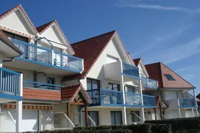 Appartement cosy avec balcon et vue sur lac à Merlimont