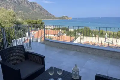 Image de Foxi Manna house, very close to the sea with terrace with spectacular views