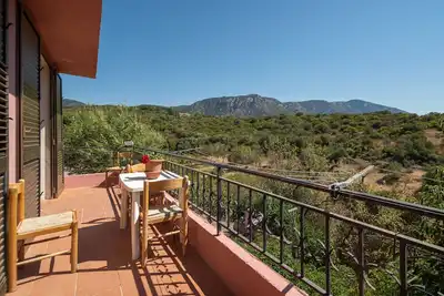 Image de Maison de vacances 'Casa Teresa' avec vue sur les montagnes, balcon et climatisation.