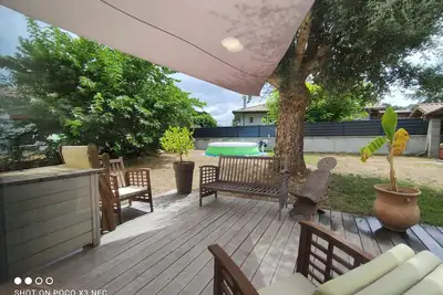 Image de Maison climatisee 8 couchages avec piscine a Mimizan Plage