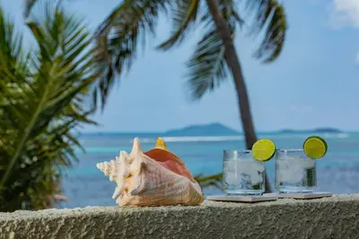 Image de Spacious beach front living with spectacular Caribbean sea-views.