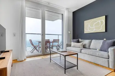 Image de Sleek Leopoldstadt 2br w/ Gym, Elevator & Balcony, near U2, by Blueground