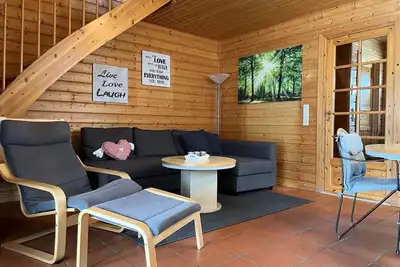 Image de Has-29 Log cabin, 4 pers. , 65sqm, Ht - Naturerlebnisdorf Blauvogel (2)