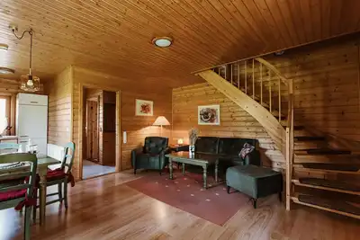 Image de Has-34 Log cabin, 4 pers. , 65sqm, Ht - Naturerlebnisdorf Blauvogel (3)