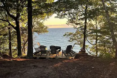 Image de Secluded house with expansive views and private beach on Lake Michigan!