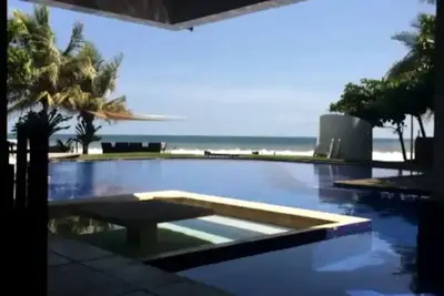 \"Beach Front House with Pool\"