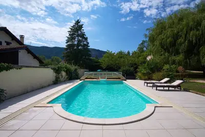 Image de Villa De Marchi avec vue sur les montagnes, piscine et Wi-Fi