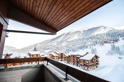 Image de Pied des pistes de ski, 3ème étage, vue montagne, balcon, télévision, casier à ski, 36m², Valmorel