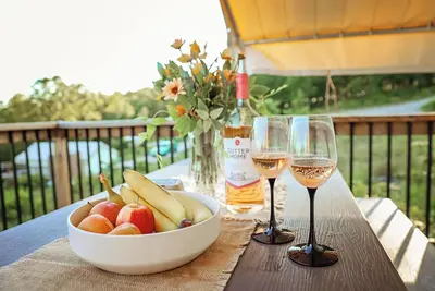 Image de Glamping the w/ Tv, Wi-fi & bunkbeds!