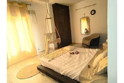 Image de Boho Theme room with Terrace in 3bhk near Saket