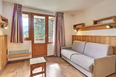 Appartement à La Tania - 2 pièces, 4 personnes, skis aux pieds, proche commerces