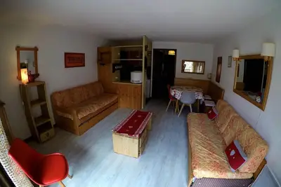 Image de Studio cabine pour 4 personnes, exposé Sud, balcon