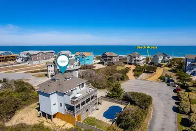 Tidy Duck-Semi-oceanfront with views, private pool, hot tub, steps to the beach!