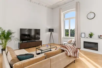 Image de | homey Apartments Riverside | Weserblick Parking lot close to the city kicker Netflix & Co.