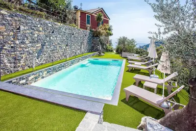Image de Belle maison à Recco avec vue sur la.