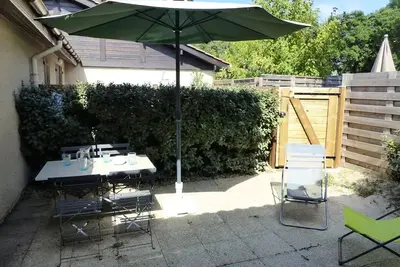 Image de Résidence Les Rives de Capbreton. Villa patio avec terrasse à proximité du port de plaisance