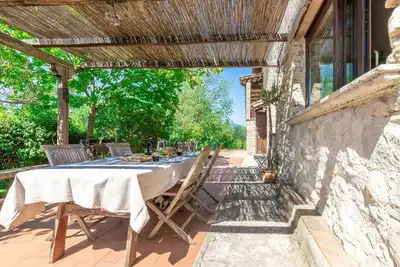 Image de Belle maison de vacances privée avec Wifi, Tv, patio, vue panoramique, parking, près de Rieti