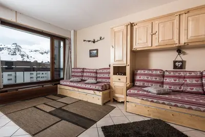 Image de Studio lumineux 4 pers, accès direct pistes, balcon sud-est