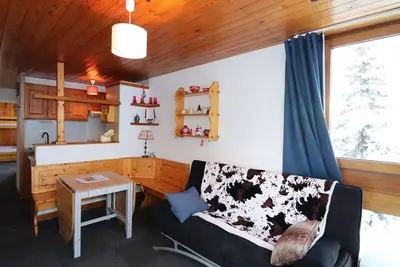 Image de Appartement rénové, confortable, skis aux pieds, balcon, 3 pièces, 1er étage, 7 pers, Tignes Lavachet