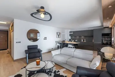 Image de Appartement de Standing à Megève, 5 Min des Pistes, Sauna, Hammam, Parking, Animaux Acceptés