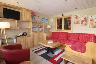 Image de Appartement rénové proche des pistes, balcon, vue lac, WiFi