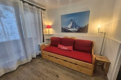 Image de Studio rénové avec balcon, proche pistes, animaux acceptés