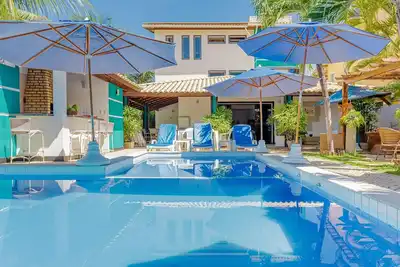 Image de Gb19 House 7 Bedrooms 50m from the Beach, Guarajuba