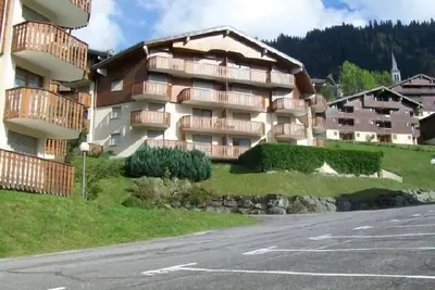 Rez-de-chaussée, balcon, télévision, casier à ski, 20m², Châtel