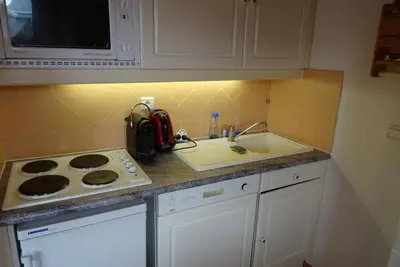 Image de À 200m des pistes de ski, 1er étage, vue vallée, balcon, télévision, casier à ski, 35m²