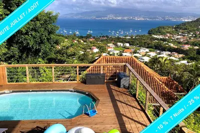 Image de F3 70 m² 4-6 pers – Piscine, Vue Mer & Montagne Pelée – Anse à l’Âne