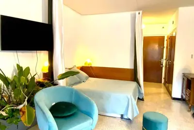 Studio With Loggia A Few Meters From The Town Center And The Thermal Center