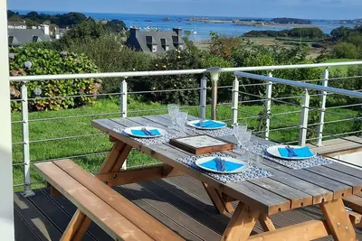 Image de Maison avec vue panoramique exceptionnelle à 180° à Bugueles -Penvenan